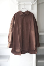 画像をギャラリービューアに読み込む, HAMNET SHIRT-PAPER COT /  BROWN