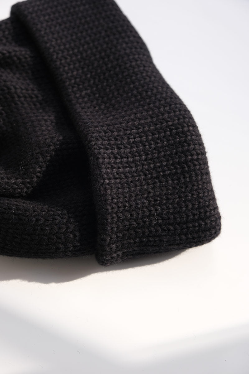 COTTON 3G STANDARD KNIT / BLACK 