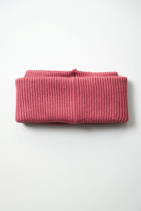 SILK FLAP HEADBAND / DARK PINK