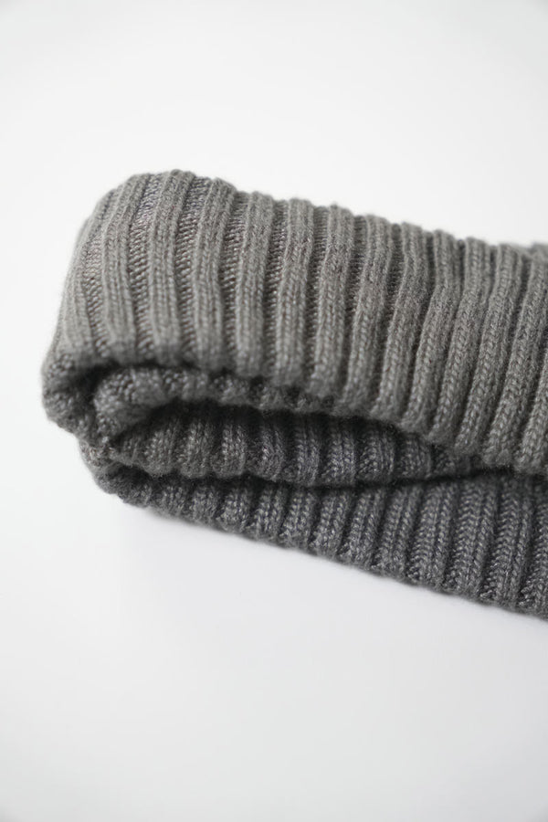 SILK 2RINGS HEAD BAND / CHARCOAL