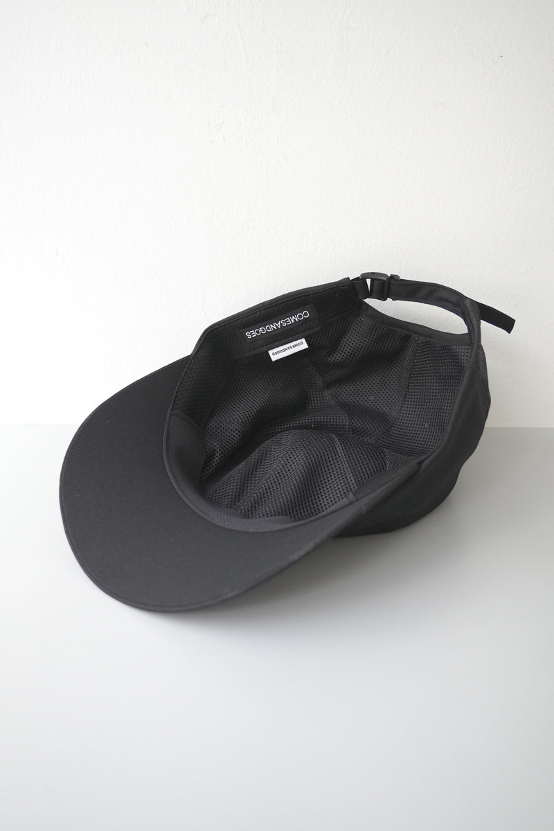 WASHABLE TWILL WIDE BRIM CAP / BLACK [Scheduled for 26AW arrival]