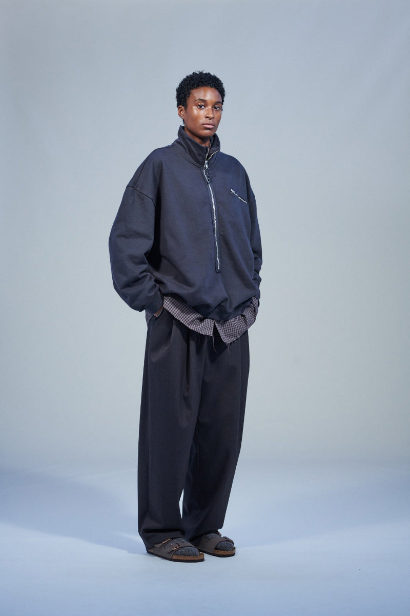 SLIM ZIP LONGSLEEVE / OBSIDIAN DEPYH WOOLCOSE RIDGE[26AW 입고 예정]