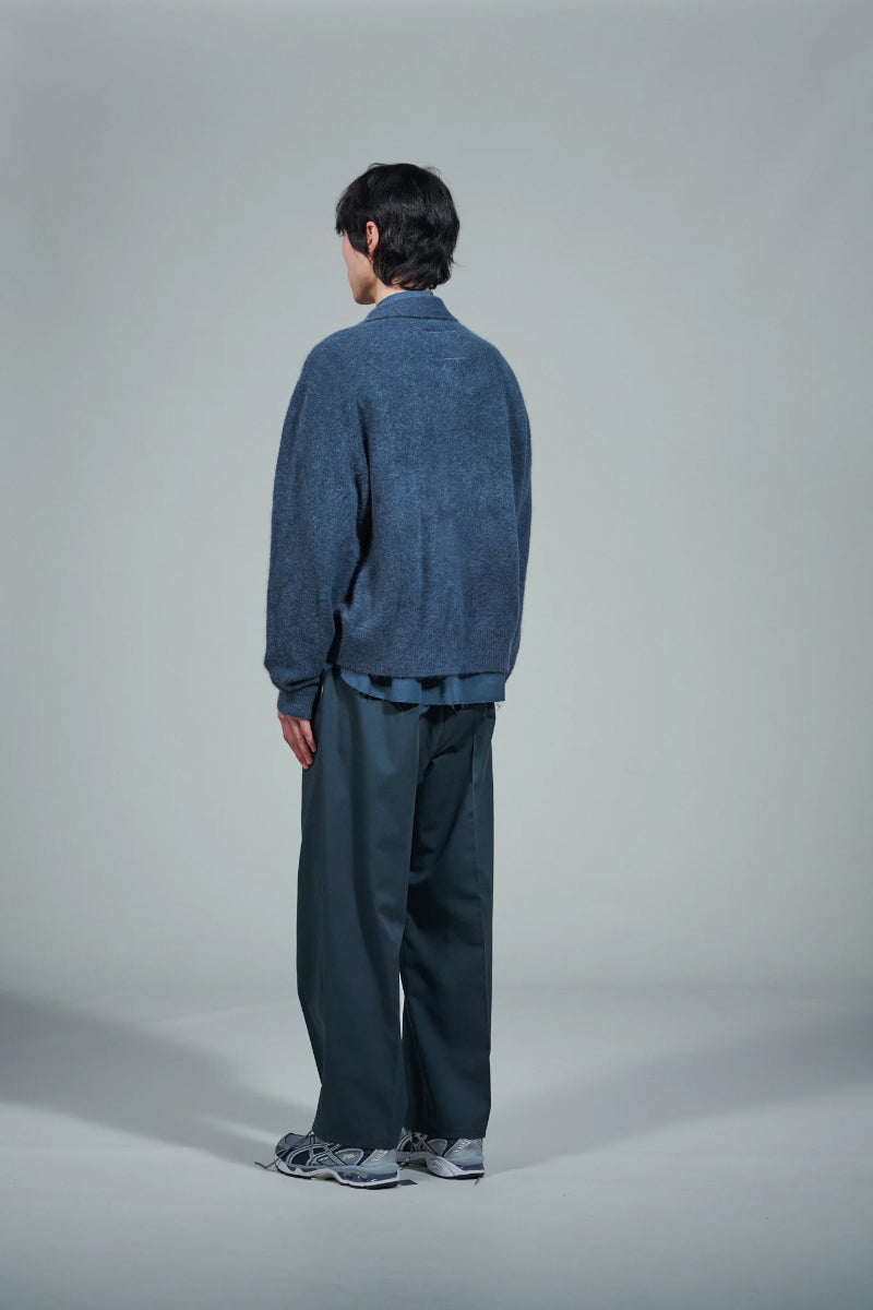 SLIM ZIP LONGSLEEVE / OBSIDIAN DEPYH WOOLCOSE RIDGE [Arriving Fall/Winter 2026]