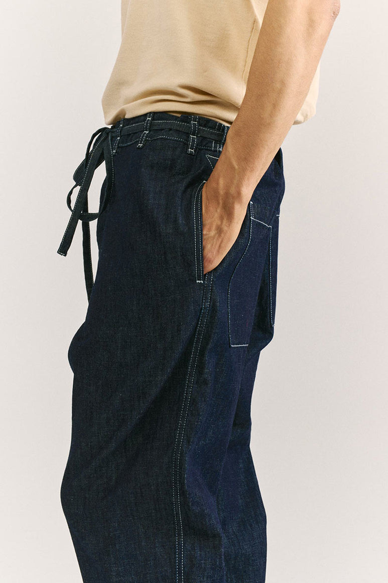 TIE ME UP PANT-DENIM L / INDIGO