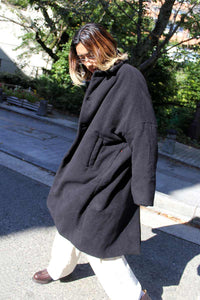 BIG BLOBBY COAT-KASPER / BLACK