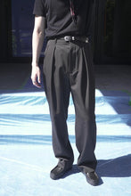画像をギャラリービューアに読み込む, INVERTED PLEATS TROUSER VINTAGE GABADINE / BROWN [神戸店]