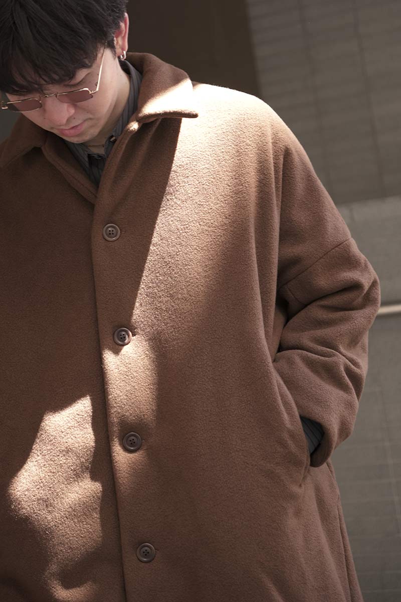 BIG BLOBBY COAT-KASPER / FUDGE