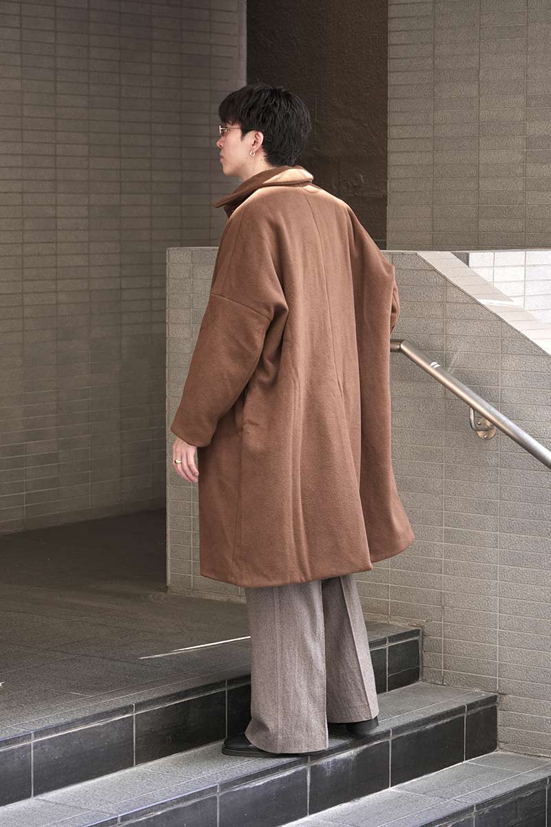 BIG BLOBBY COAT-KASPER / FUDGE