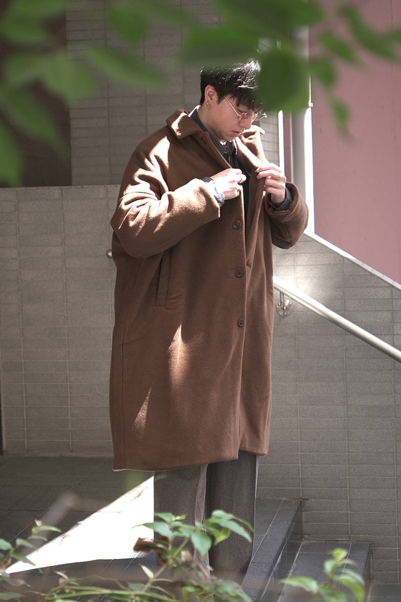 BIG BLOBBY COAT-KASPER / FUDGE