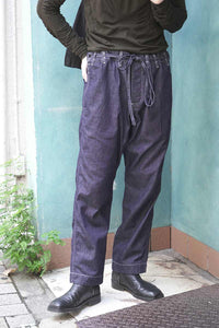 TIE ME UP PANT-DENIM L / INDIGO