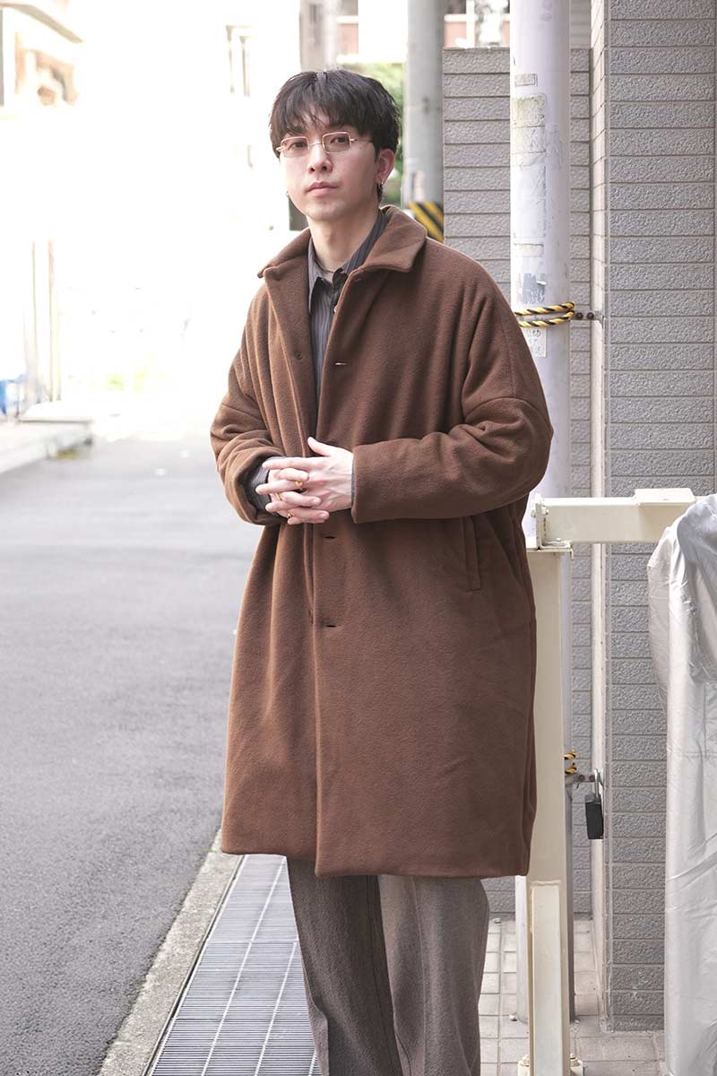 BIG BLOBBY COAT-KASPER / FUDGE