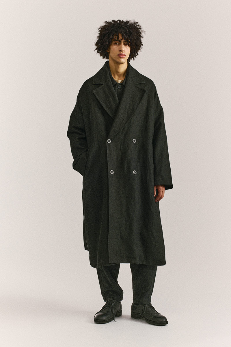 GREAT COAT-FELT / BLACK