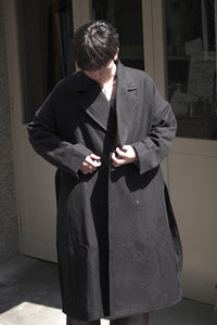 GREAT COAT-FELT / BLACK