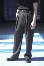画像をギャラリービューアに読み込む, INVERTED PLEATS TROUSER VINTAGE GABADINE / BROWN [神戸店]
