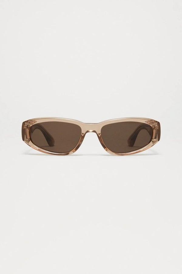 09M OVAL SUNGLASSES / LIGHT BROWN