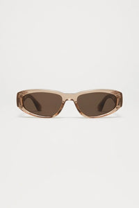 09M OVAL SUNGLASSES / LIGHT BROWN