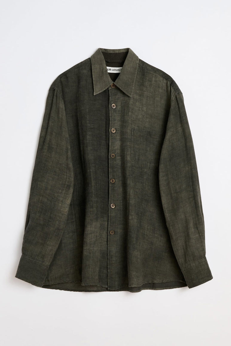 ABOVE SHIRT / DARK CLOUD SPARSE COTTON WOOL