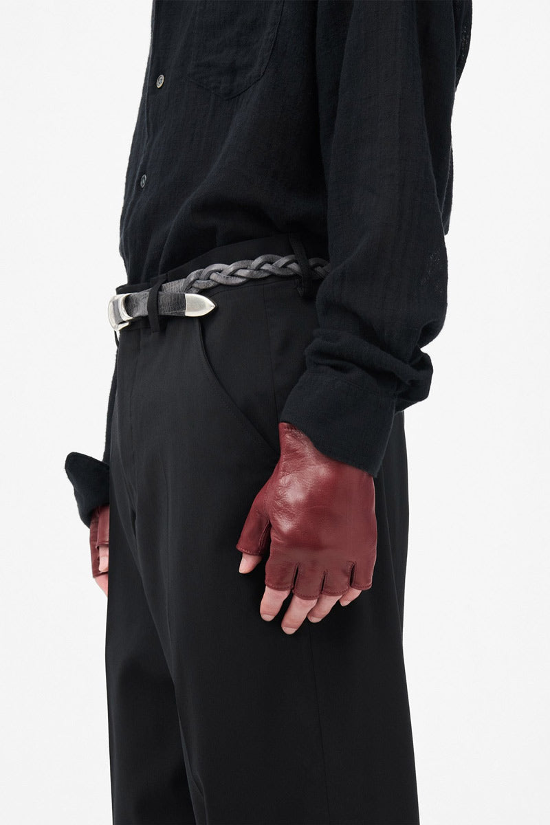 BIKER GLOVE / CURRANT RED NAPPA