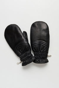 SPHERIC MITTENS / BLACK NAPPA