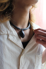 Load image into Gallery viewer, VASO LEAHTER NECKLACE / BLACK