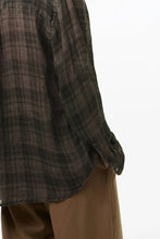 画像をギャラリービューアに読み込む, ABOVE SHIRT / PENUMBRA CHECK SHEERCOAT LINEN [予約商品]