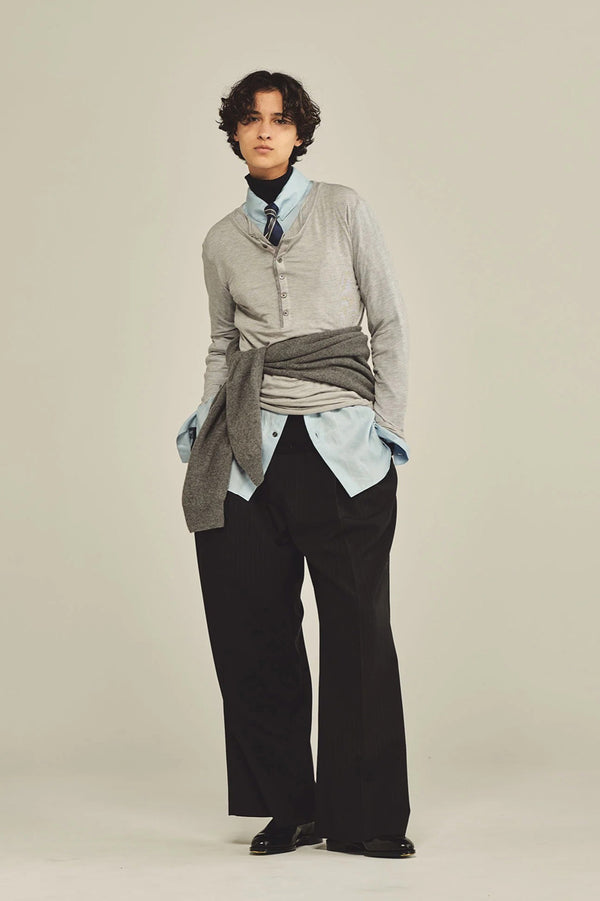 REGULAR FIT TAB COLLAR SHIRT / WHITE ST [Scheduled to arrive in Autumn/Winter 2026]