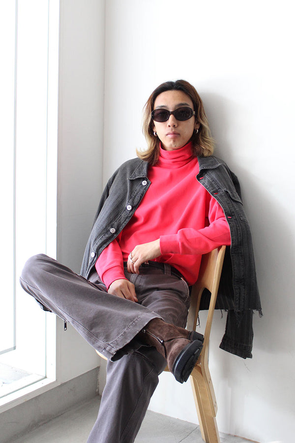 PLAIN TURTLENECK / FUCHSIA PINK[30%OFF]