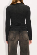画像をギャラリービューアに読み込む, WAVE CARDIGAN / GREY CASHMERE BLEND
