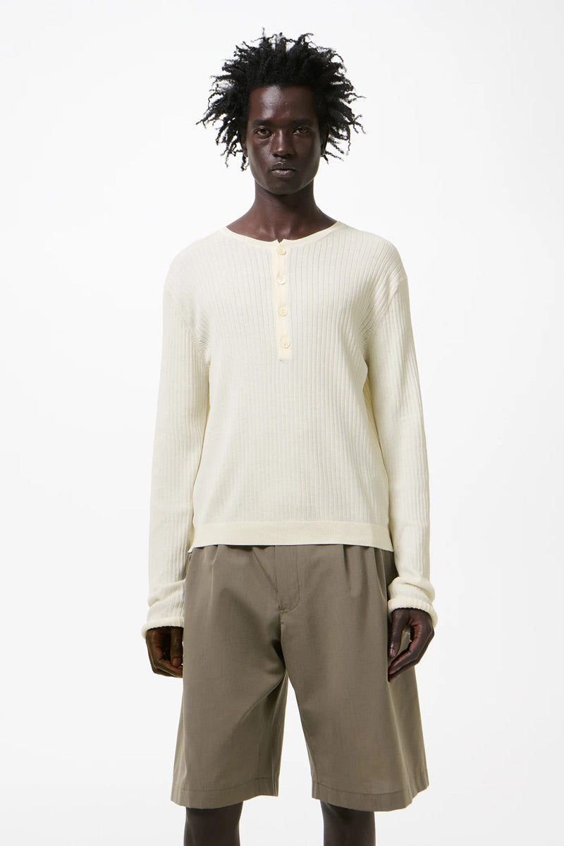 FINE HENLEY / IVORY COTTON CREPE