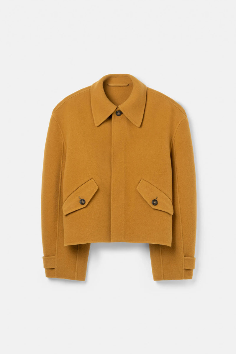 RELAXED WOOL JACKET / AMBER