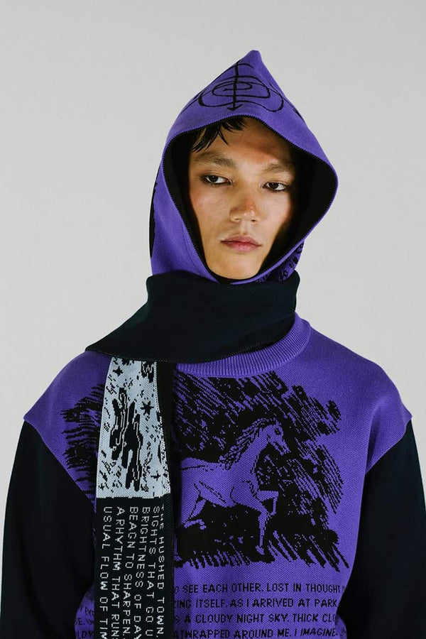 NIGHT WALK BALACLAVA / PURPLE/BLACK