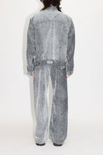 Load image into Gallery viewer, BOLD DENIM JACKET / GREY FLOCK