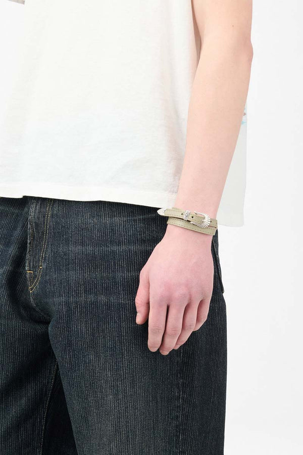 COWBOY WRAP AROUND / POMICE GREY FLUID CALFSKIN