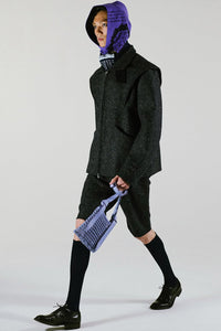 WIDE WAIST LOOP SHORTS / NAVY DOG WOOL
