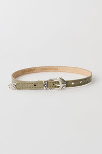 COWBOY WRAP AROUND / POMICE GREY FLUID CALFSKIN