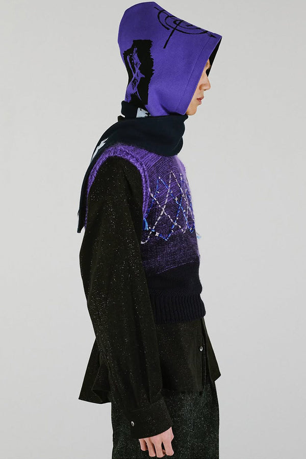 NIGHT WALK BALACLAVA / PURPLE/BLACK