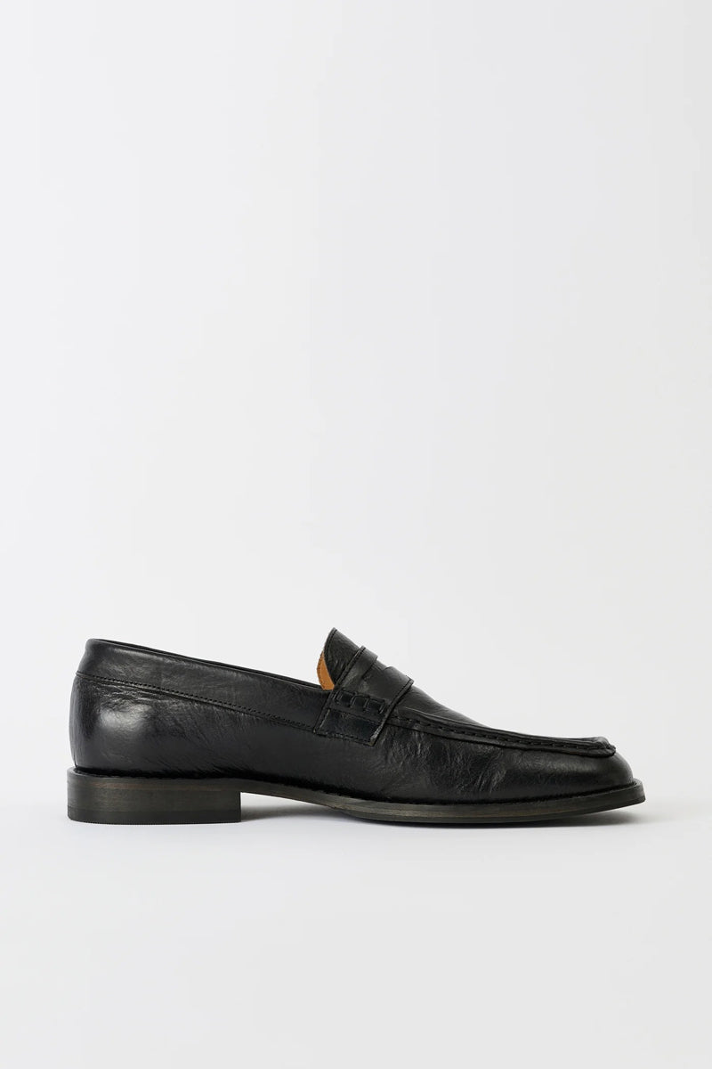 LIGHT LOAFER / TRUE DYED BLACK LEATHER