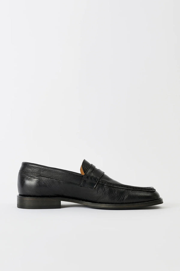LIGHT LOAFER / TRUE DYED BLACK LETAHER