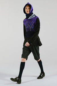 WIDE WAIST LOOP SHORTS / NAVY DOG WOOL