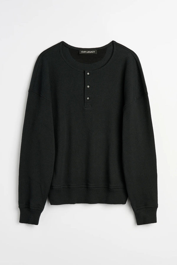 BALLON SWEATSHIRT / FURNACE BLACK BEEFY RIB