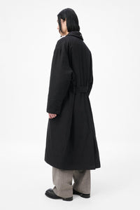 DUVET TRENCH / BLACK TIDE COTTON NYLON