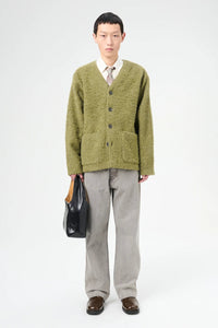 CARDIGAN / FRESH MOSS TUMBLE WOOL