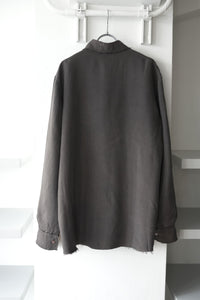 S17 NO.157 DOUBLE CUPRO POCKET SHIRT / BROWN [金沢店]