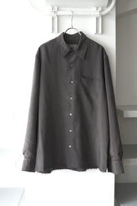 S17 NO.157 DOUBLE CUPRO POCKET SHIRT / BROWN [金沢店]