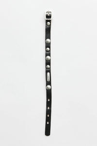 SUPER SLIM BRACELET / DEEP BLACK LEATHER