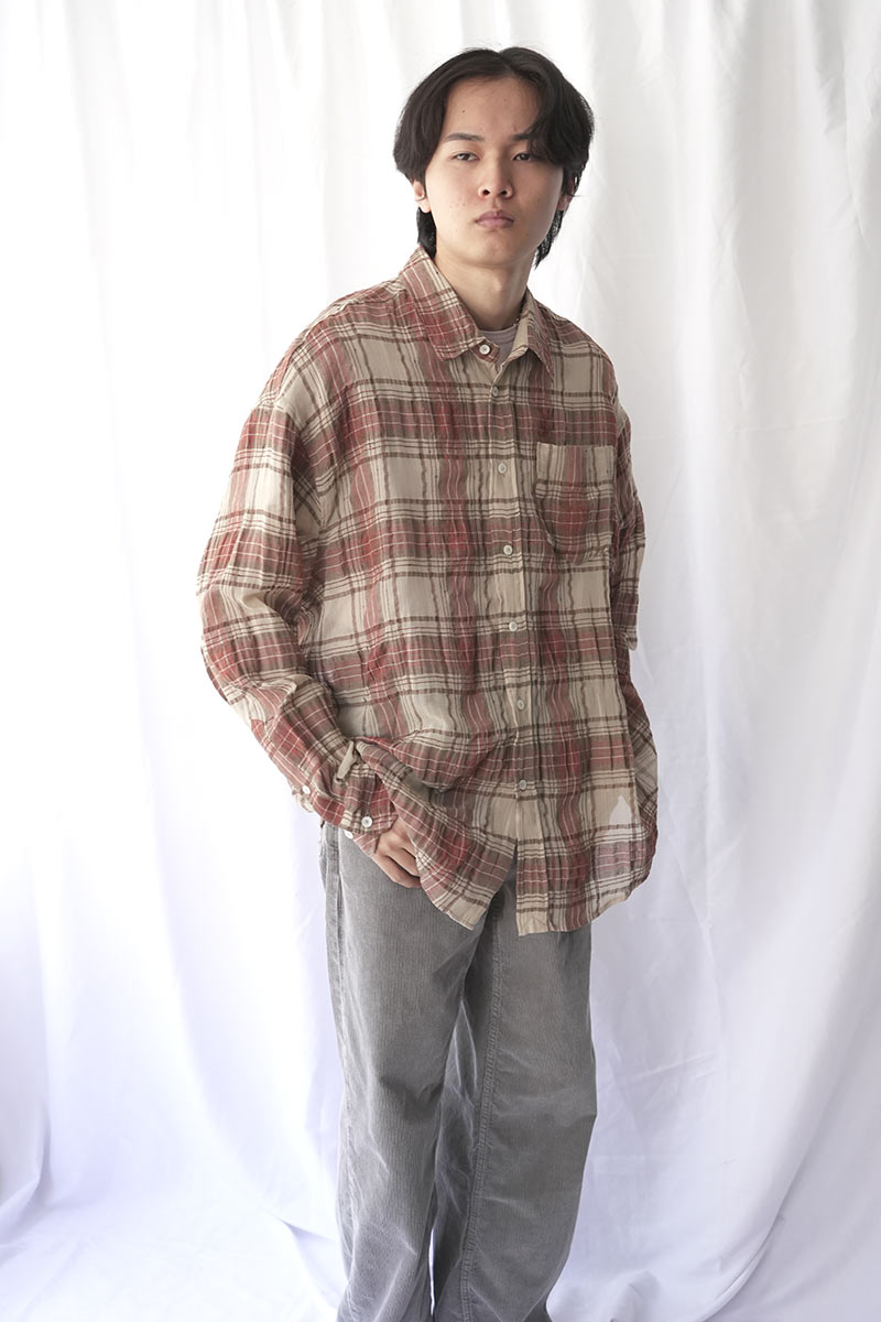 ROOM SHIRT / FADED RED CHECK