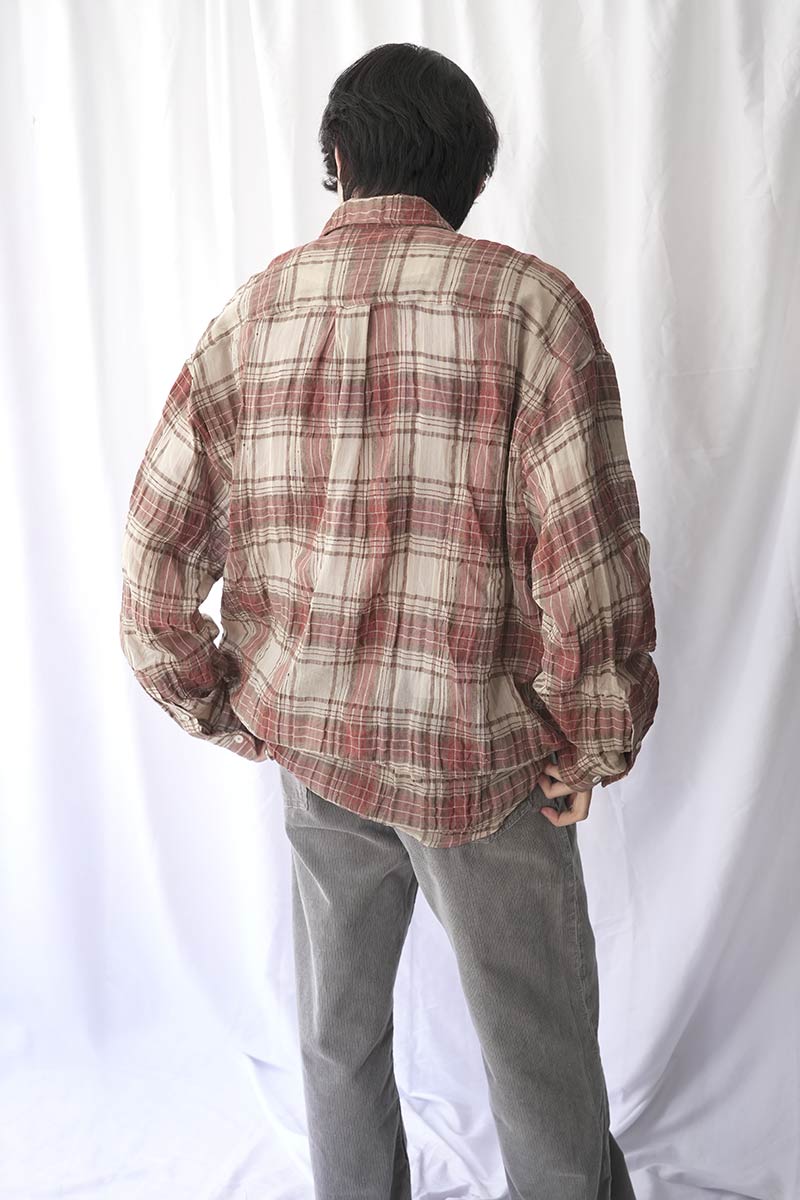 ROOM SHIRT / FADED RED CHECK