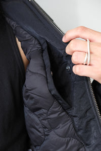 RIDER JACKET / BLACK NYLON TWILL