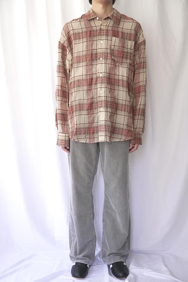 ROOM SHIRT / FADED RED CHECK