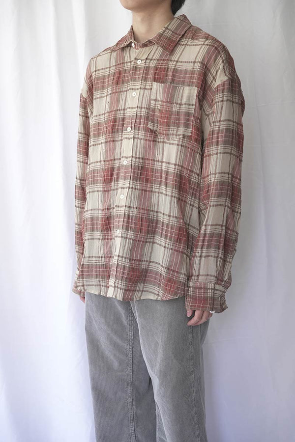 ROOM SHIRT / FADED RED CHECK